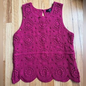 Lulus Crochet Sweater